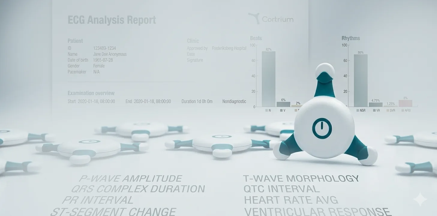 EKG Analyse und Cortrium Gerät